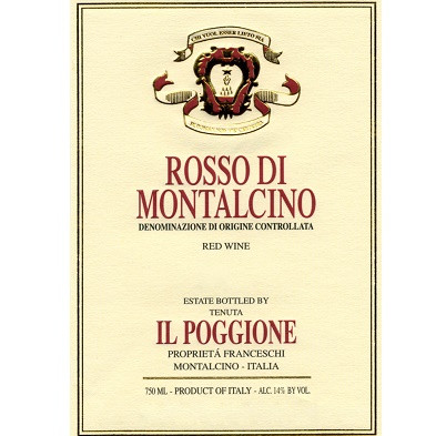 2014 IL POGGIONE Rosso Di Montalcino DOC Red